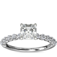 Floating Diamond Engagement Ring in Platinum (1/4 ct.tw.)